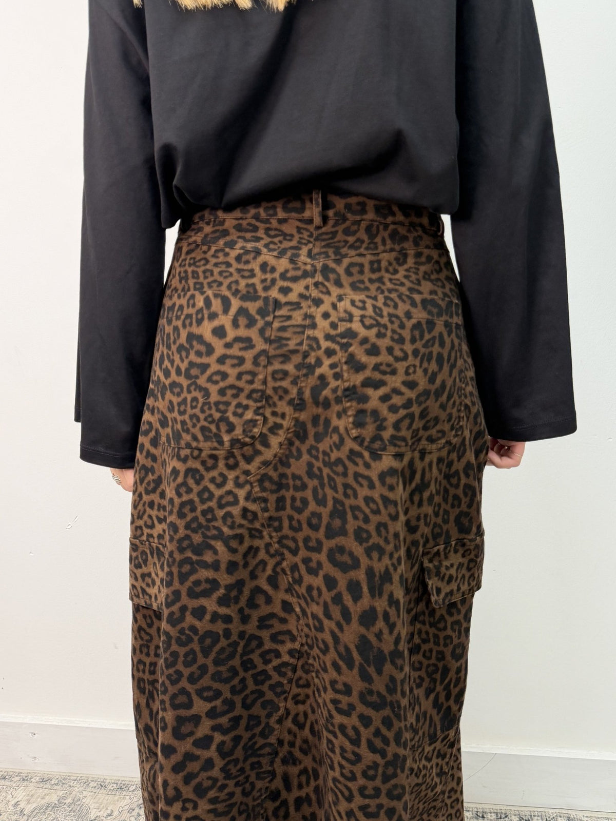 Maxi gonna cargo stampa maculata MyD - GiuGiò | Shop online