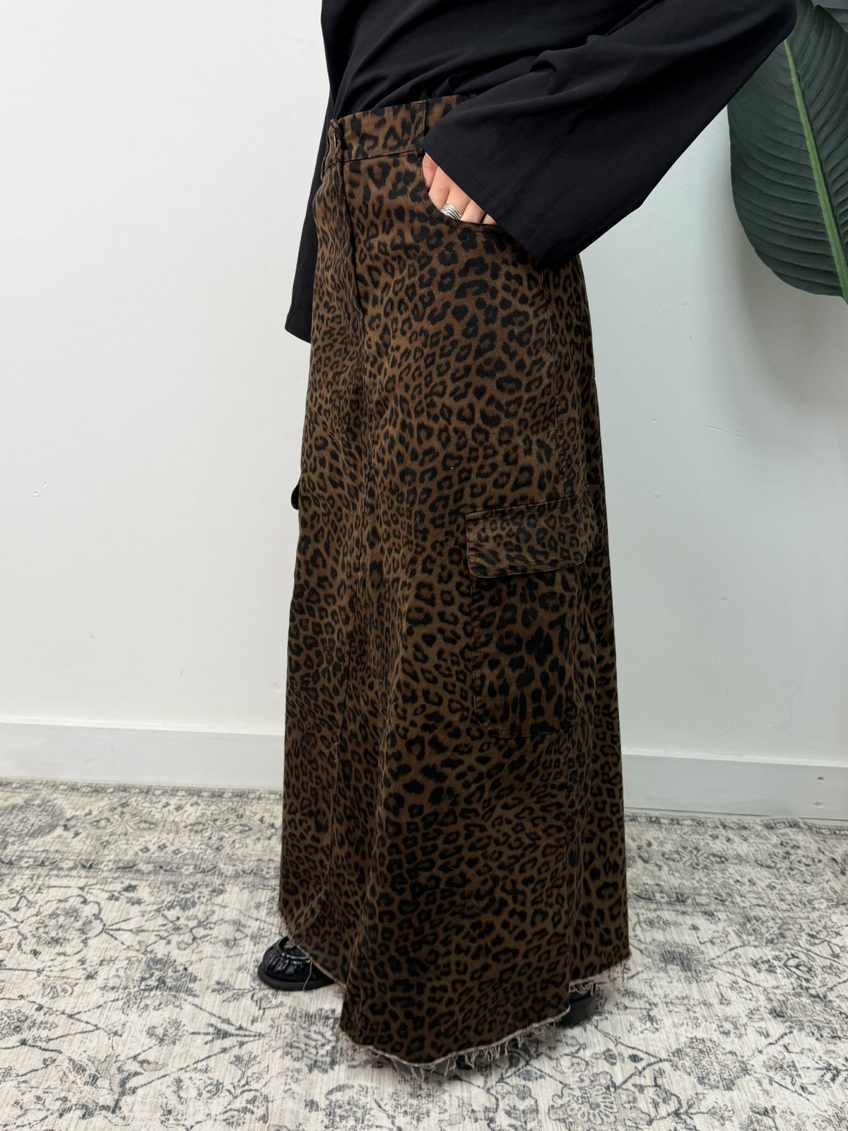 Maxi gonna cargo stampa maculata MyD - GiuGiò | Shop online