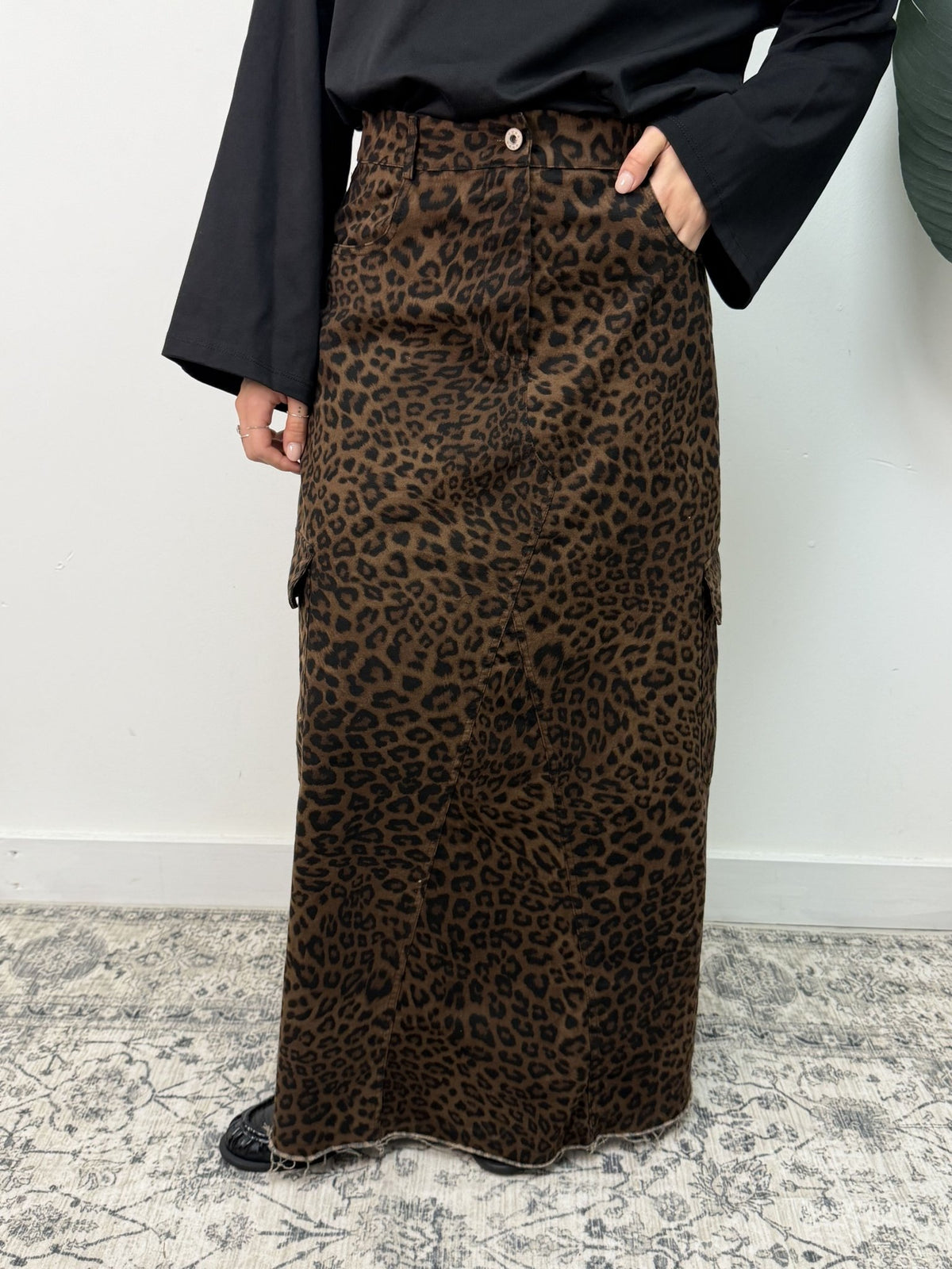 Maxi gonna cargo stampa maculata MyD - GiuGiò | Shop online