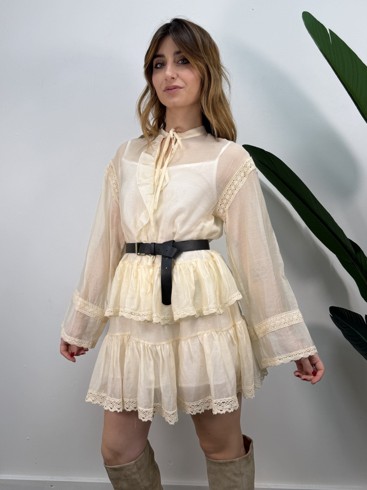 Mini dress in lyocell ricamato VICOLO - GiuGiò | Shop online