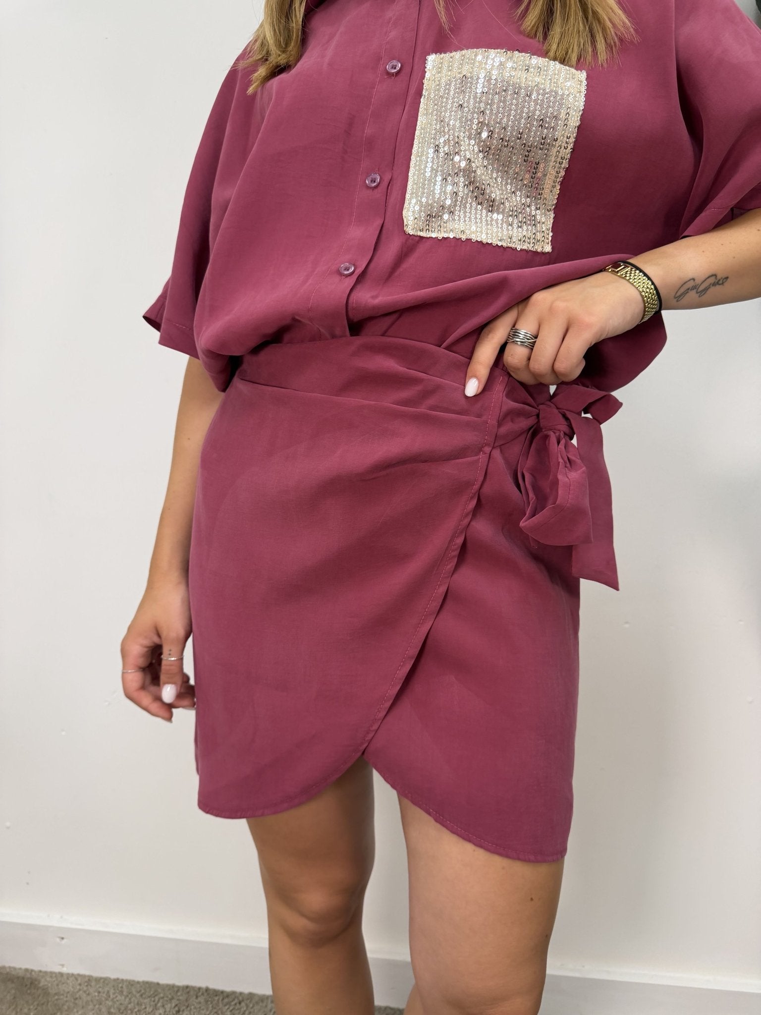 Mini gonna portafoglio in cupro Susy Mix - GiuGiò | Shop online