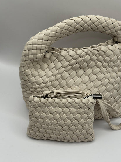 Mini secchiello a mano intrecciato con mini pochette in pvc Loud - GiuGiò | Shop online