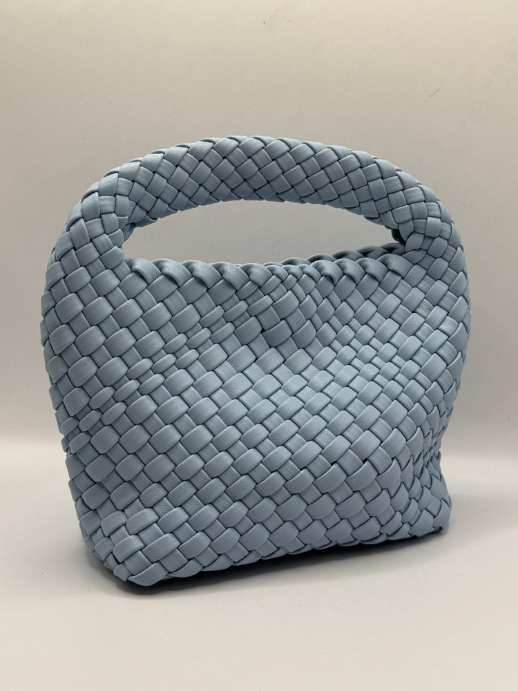 Mini secchiello a mano intrecciato con mini pochette in pvc Loud - GiuGiò | Shop online