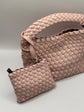 Mini secchiello a mano intrecciato con mini pochette in pvc Loud - GiuGiò | Shop online