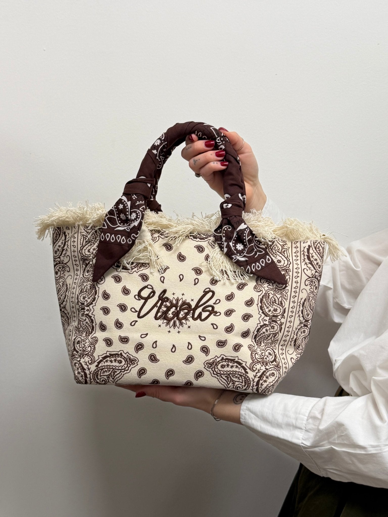 Mini shopper in canvas bandana VICOLO - GiuGiò | Shop online