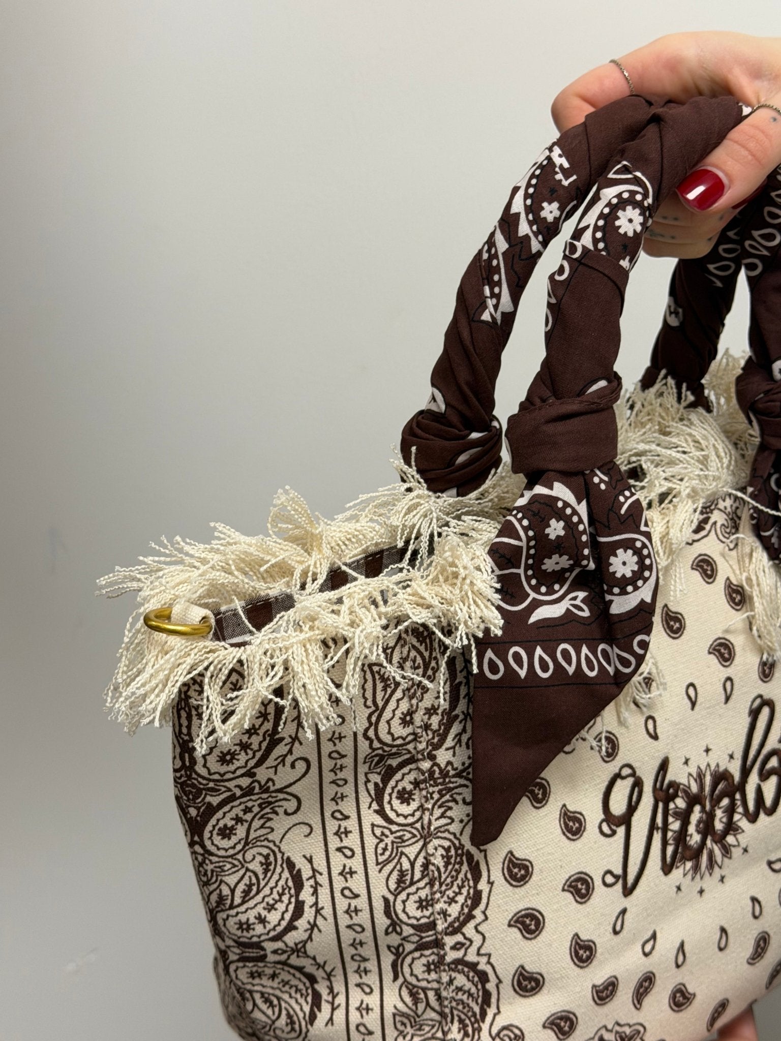 Mini shopper in canvas bandana VICOLO - GiuGiò | Shop online
