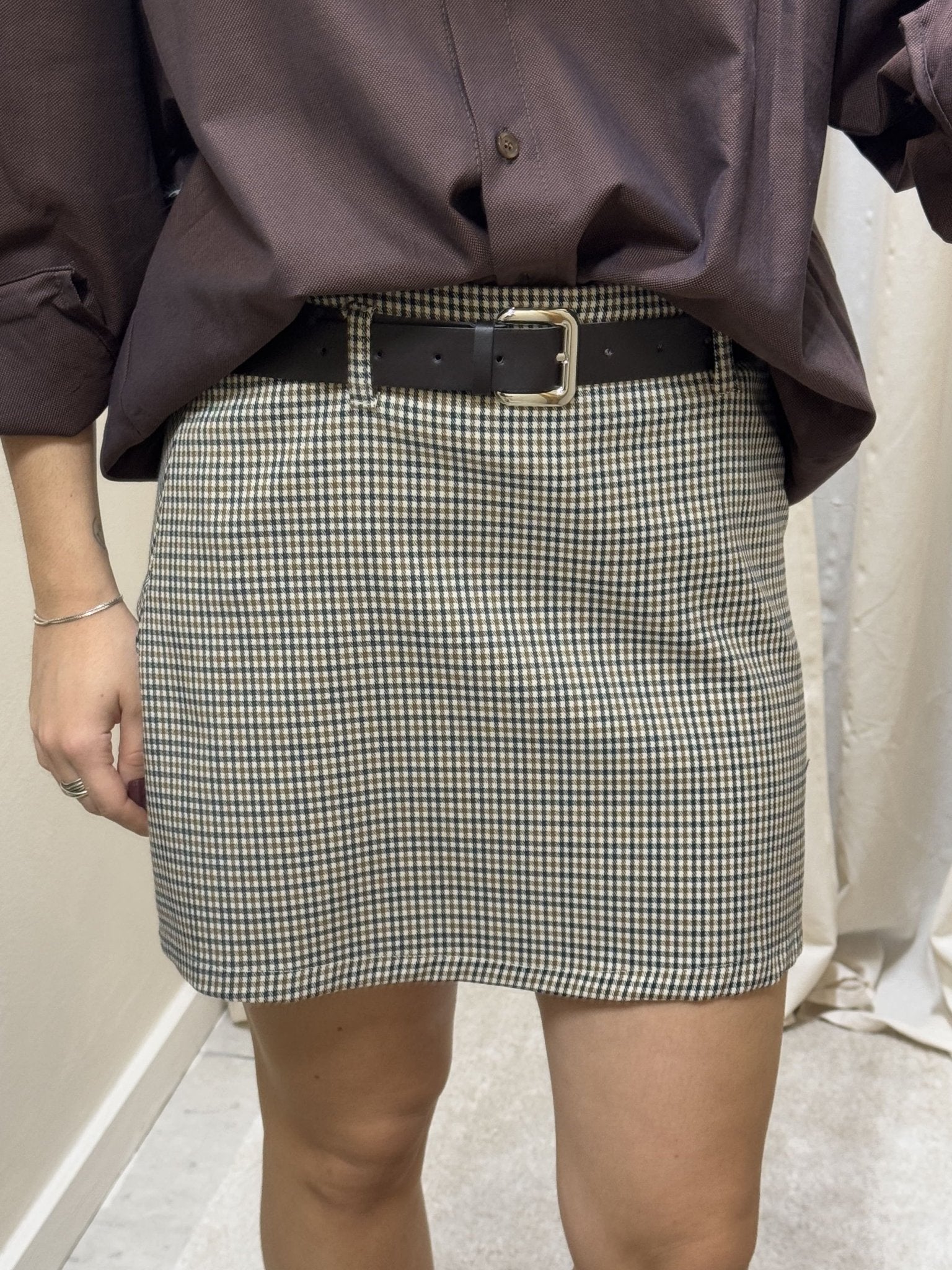 Minigonna a quadretti HaveOne - GiuGiò | Shop online