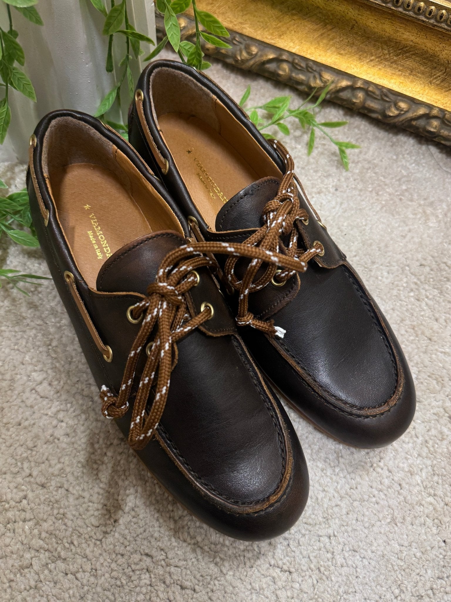 Mocassino in pelle invecchiata laccio nautico Via Mondana - GiuGiò | Shop online