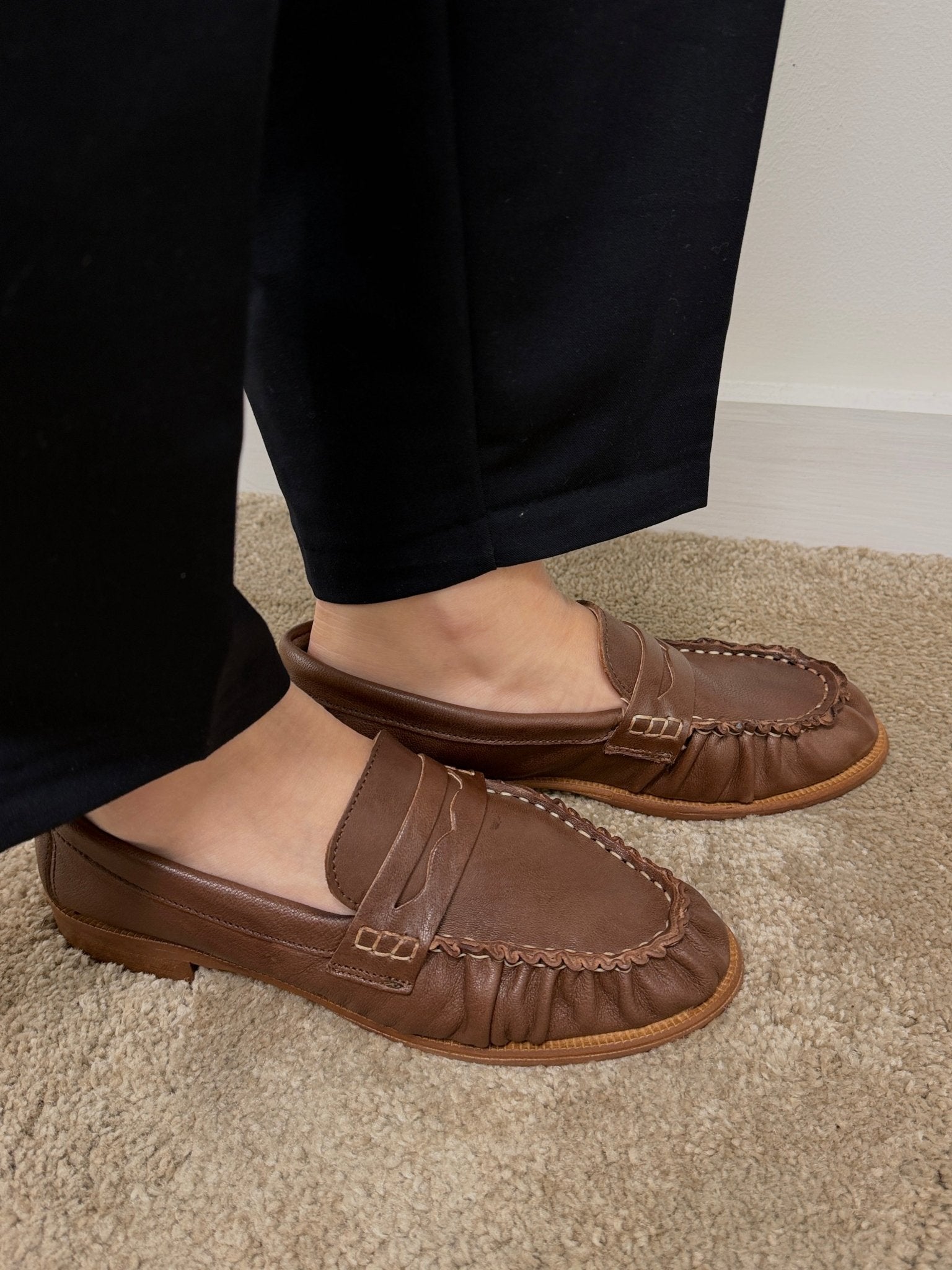 Mocassino in pelle marrone Via Mondana - GiuGiò | Shop online