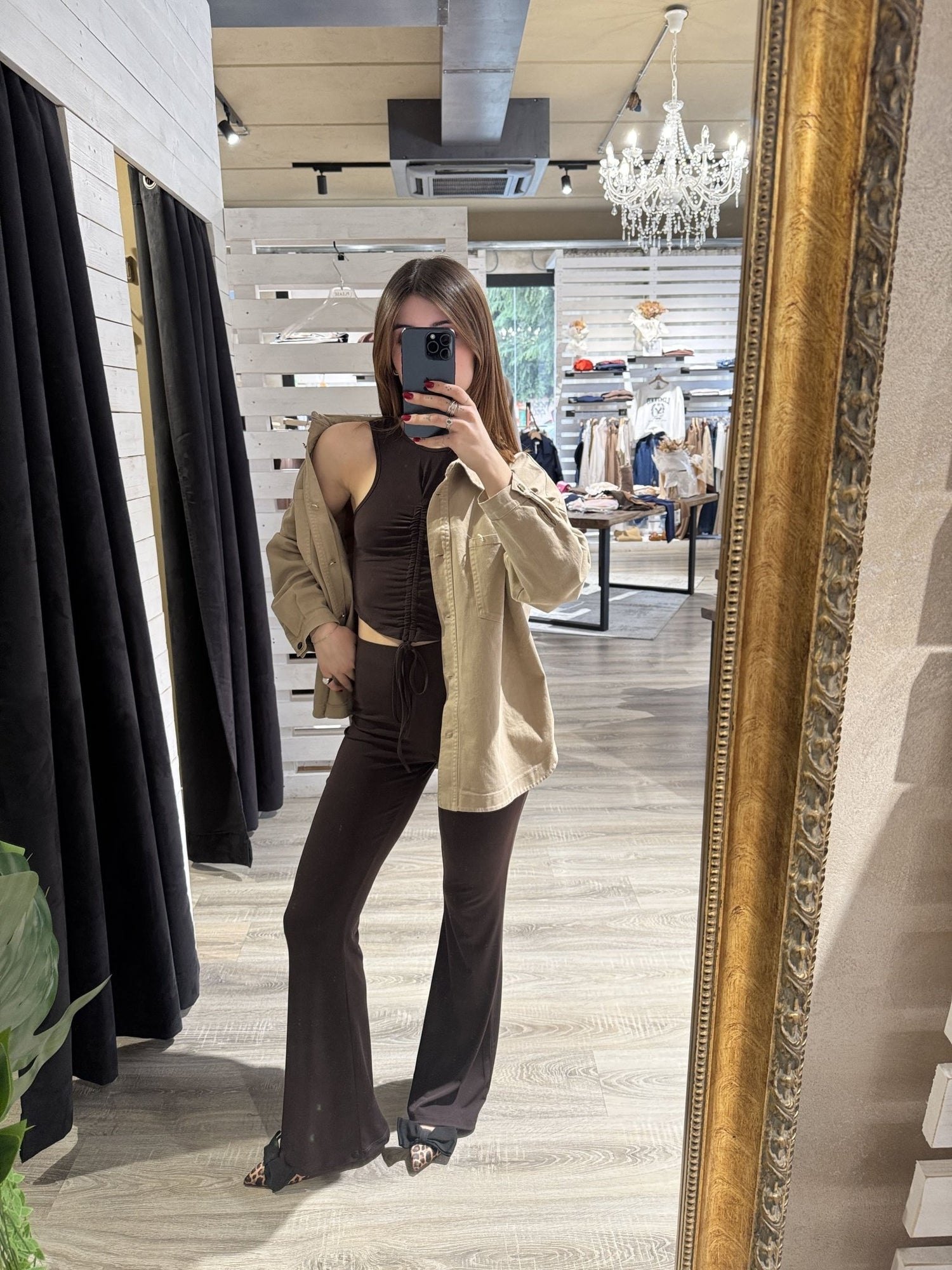 Pantalone a zampa in lycra HaveOne - GiuGiò | Shop online