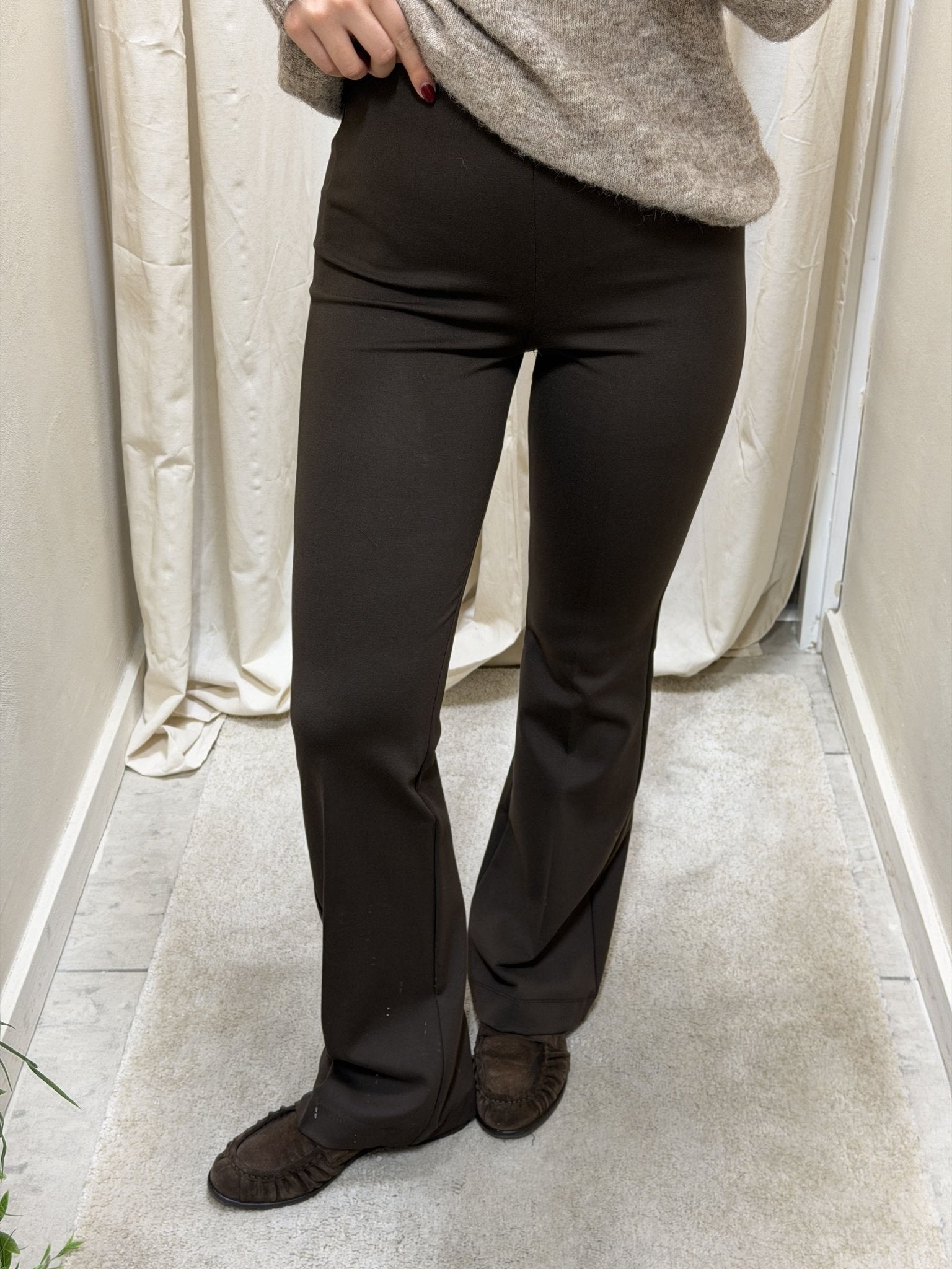 Pantalone a zampa in punto milano con elastico vita SusyMix - GiuGiò | Shop online