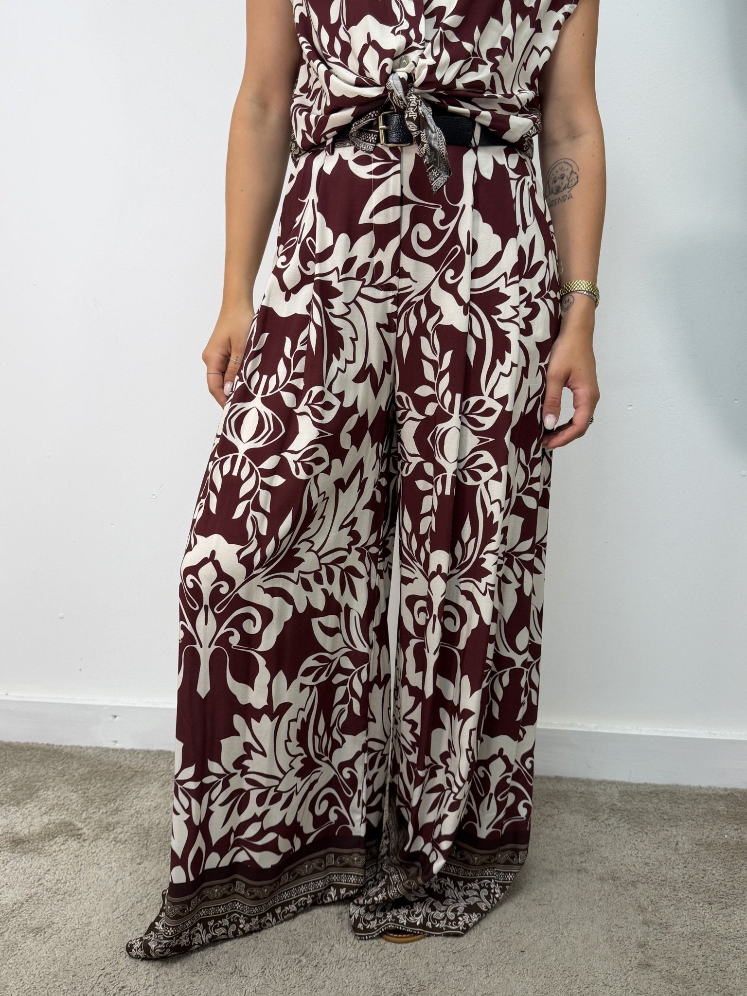 Pantalone ampio fantasia Susy Mix - GiuGiò | Shop online