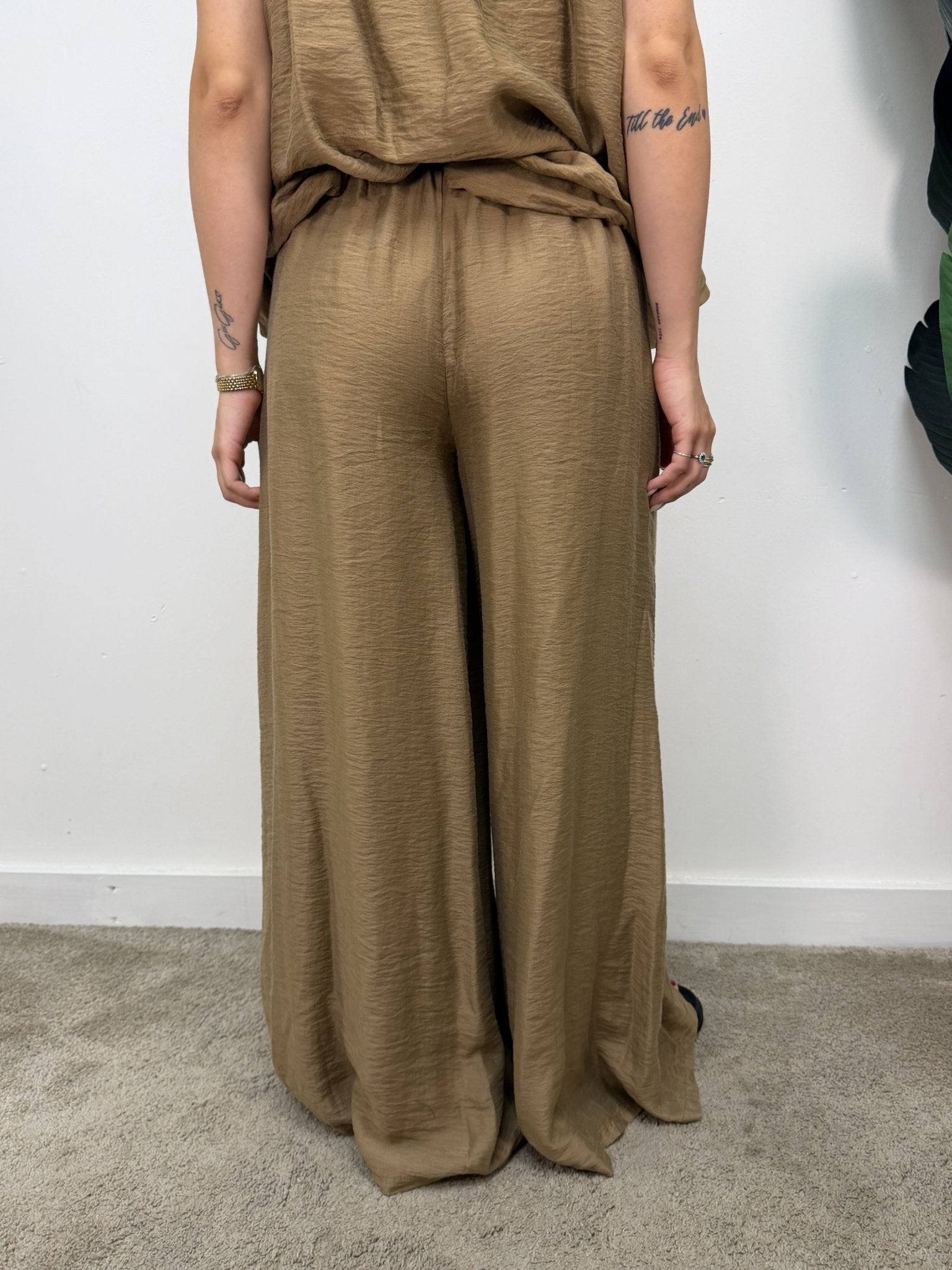 Pantalone ampio lino e lyocell MyD - GiuGiò | Shop online
