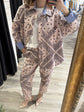 Pantalone baggy con pinces stampa bandana Dixie - GiuGiò | Shop online