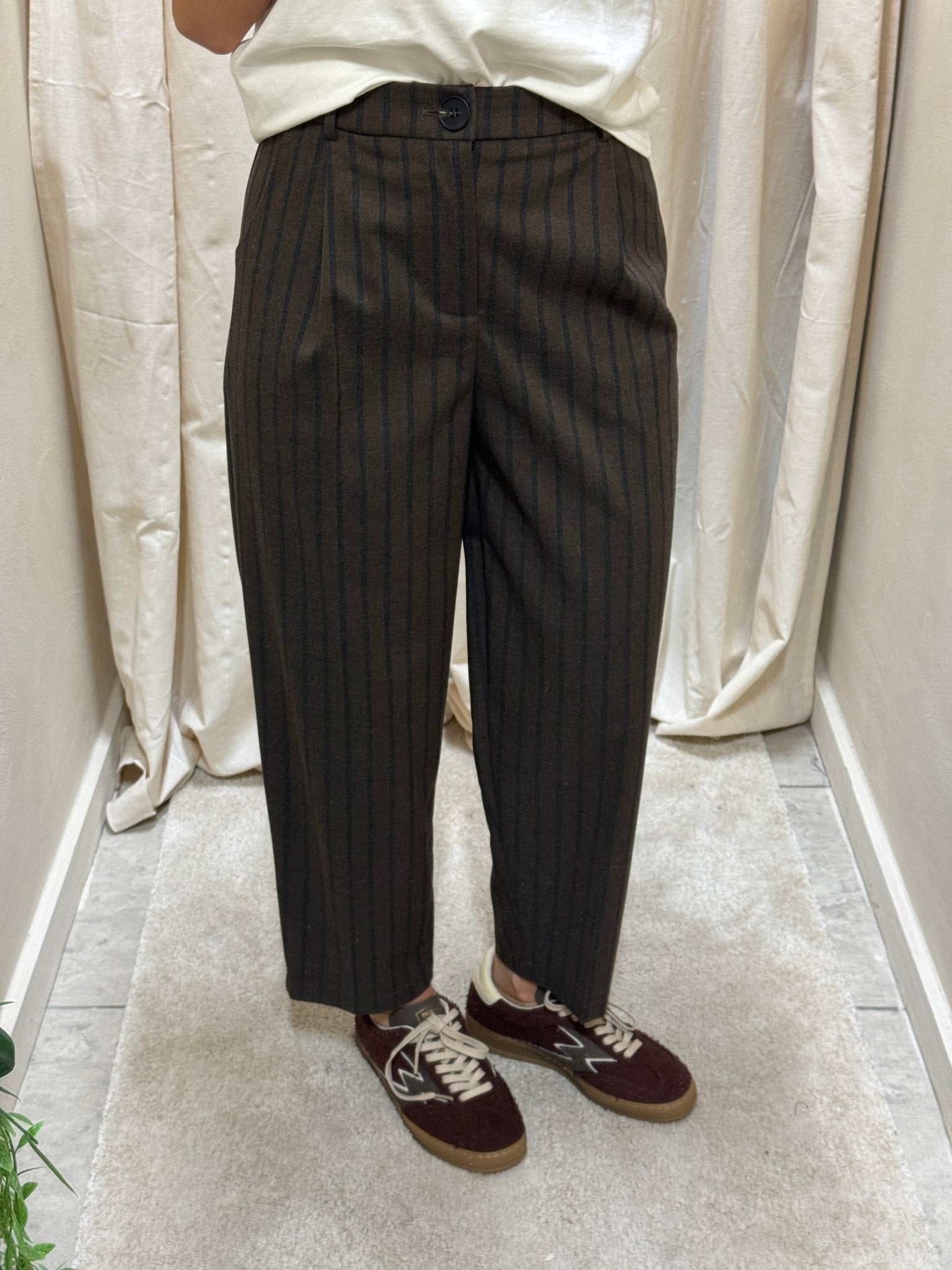 Pantalone baggy gessato Susy Mix - GiuGiò | Shop online