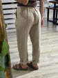 Pantalone baggy in lino con risvolto Susy Mix - GiuGiò | Shop online