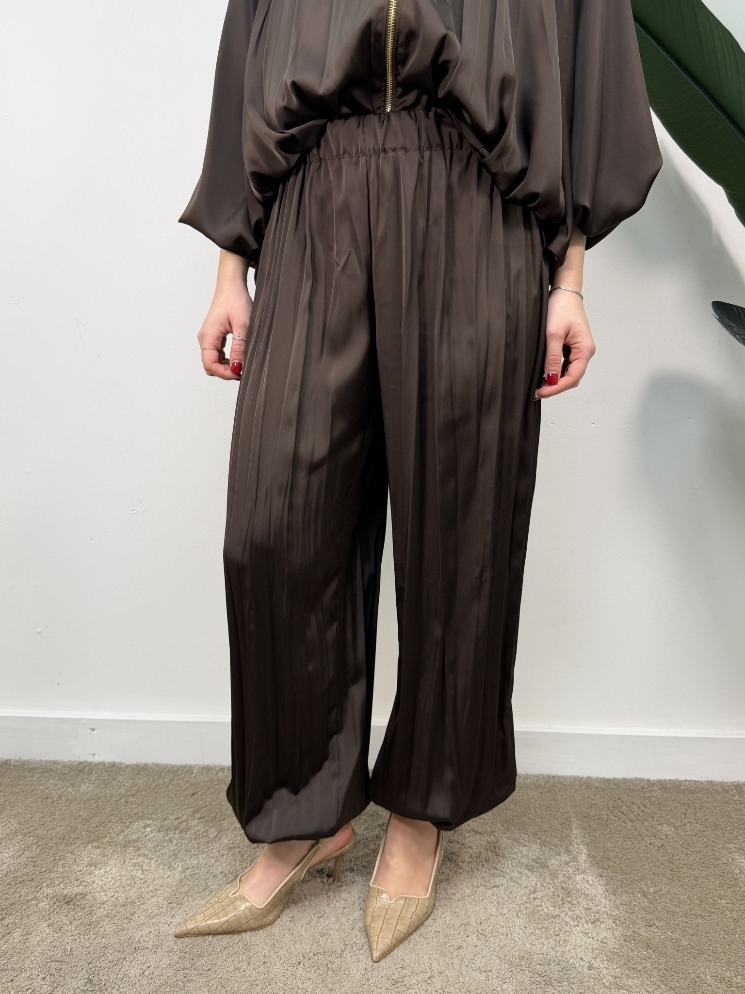 Pantalone balloon con polsino in raso lucido VICOLO - GiuGiò | Shop online