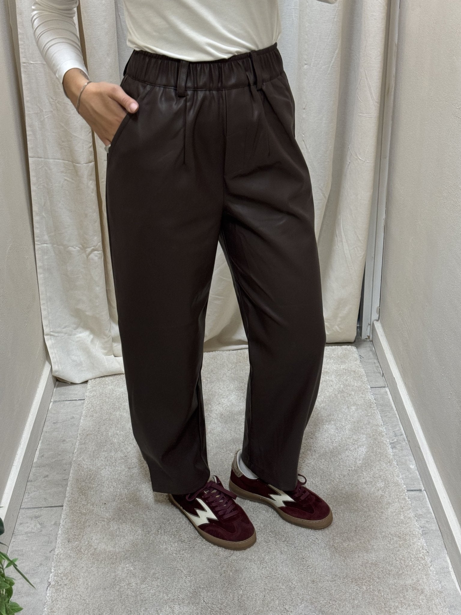 Pantalone balloon in ecopelle BSB - GiuGiò | Shop online