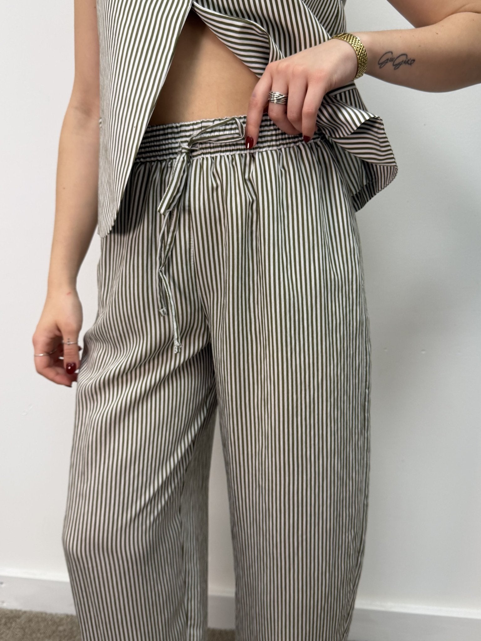 Pantalone balloon righe verticali Vicolo - GiuGiò | Shop online
