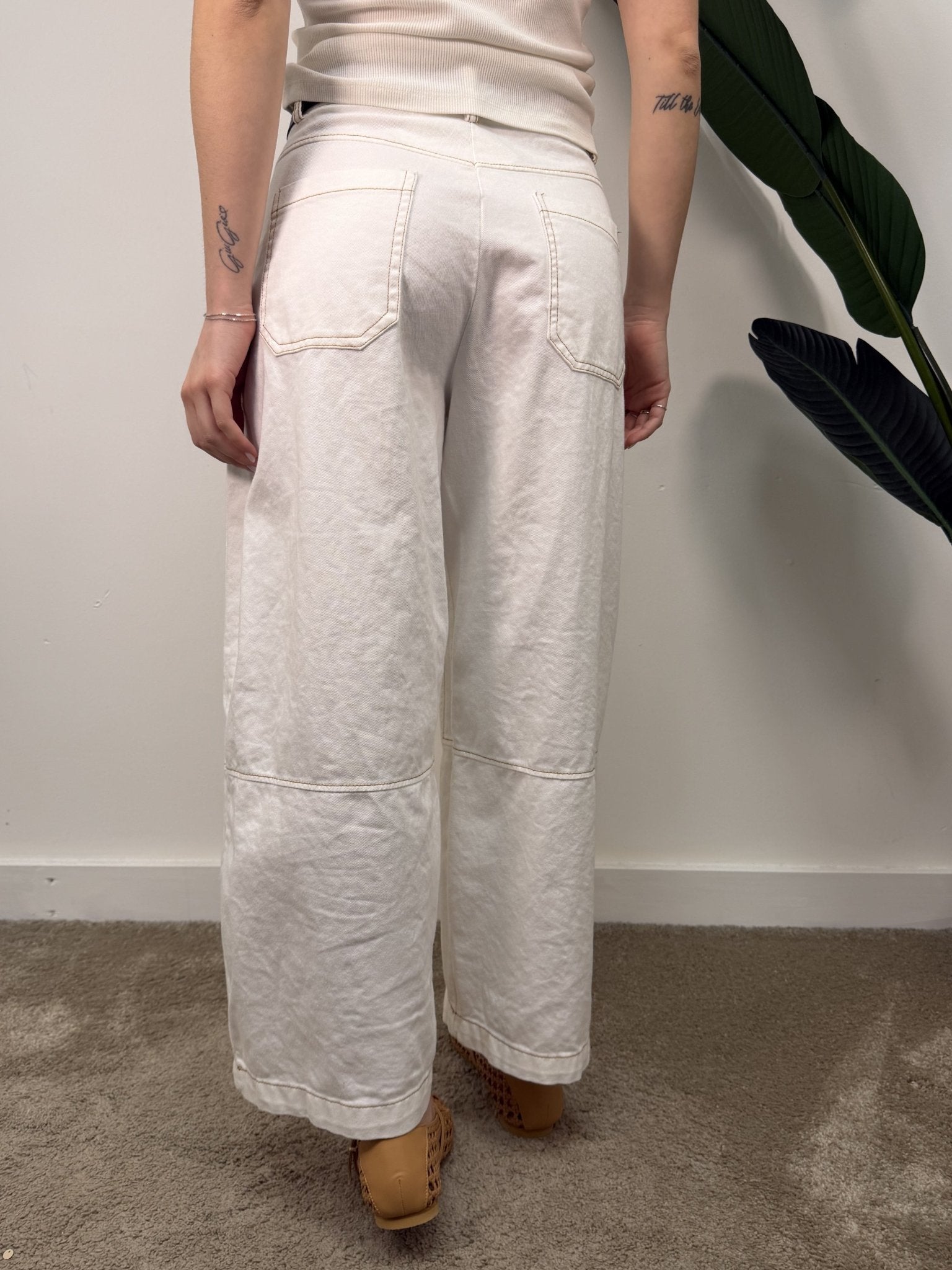 Pantalone balloon western con impunture a contrasto Susy Mix - GiuGiò | Shop online