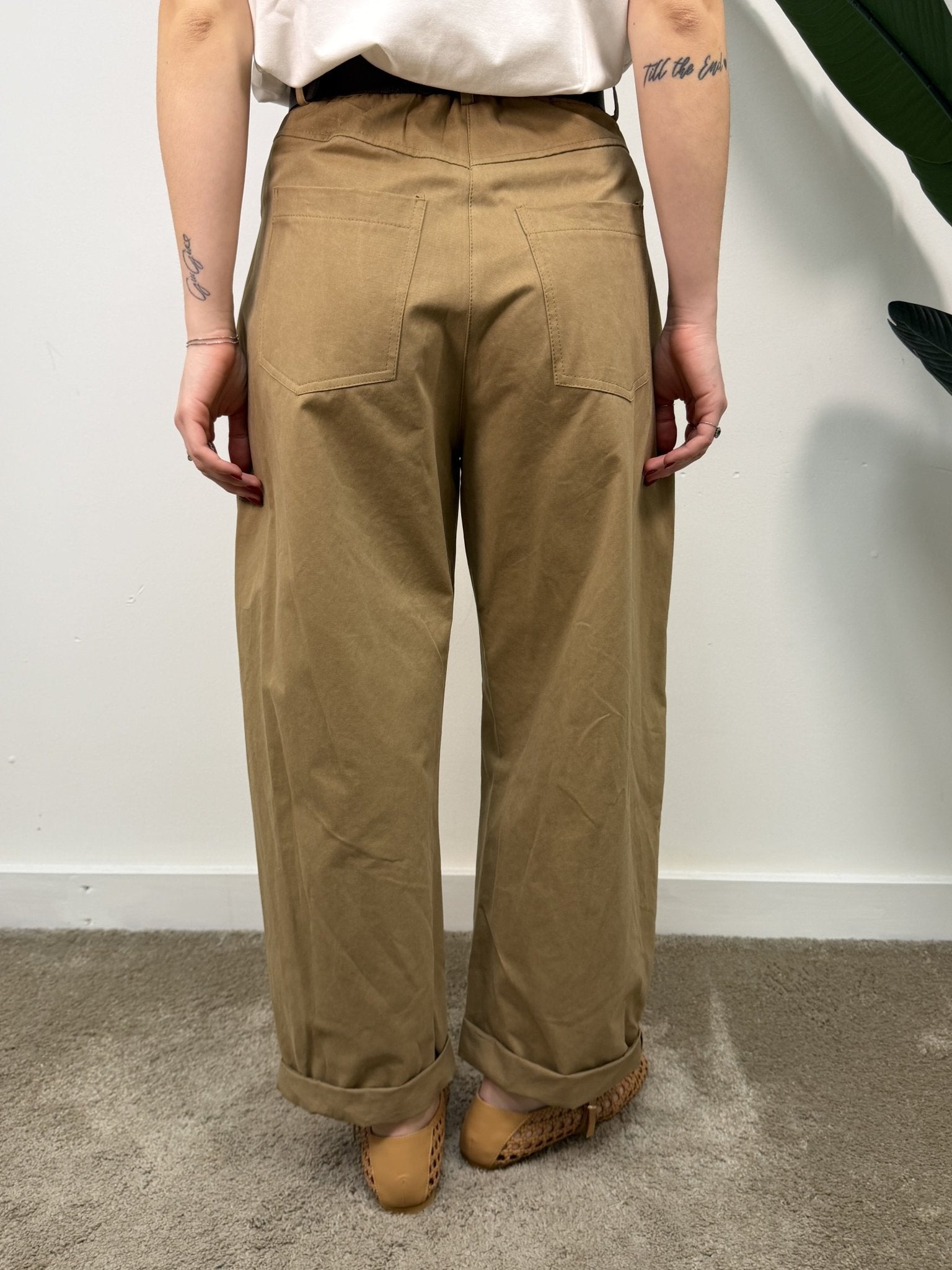 Pantalone barrel in cotone VICOLO - GiuGiò | Shop online