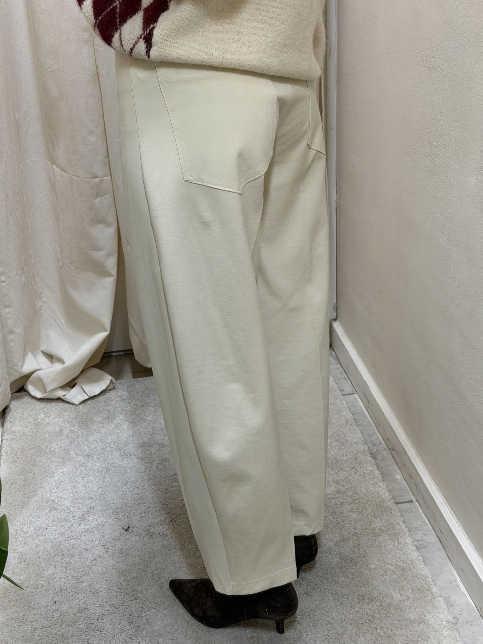 Pantalone barrel in punto Milano Tensione In - GiuGiò | Shop online