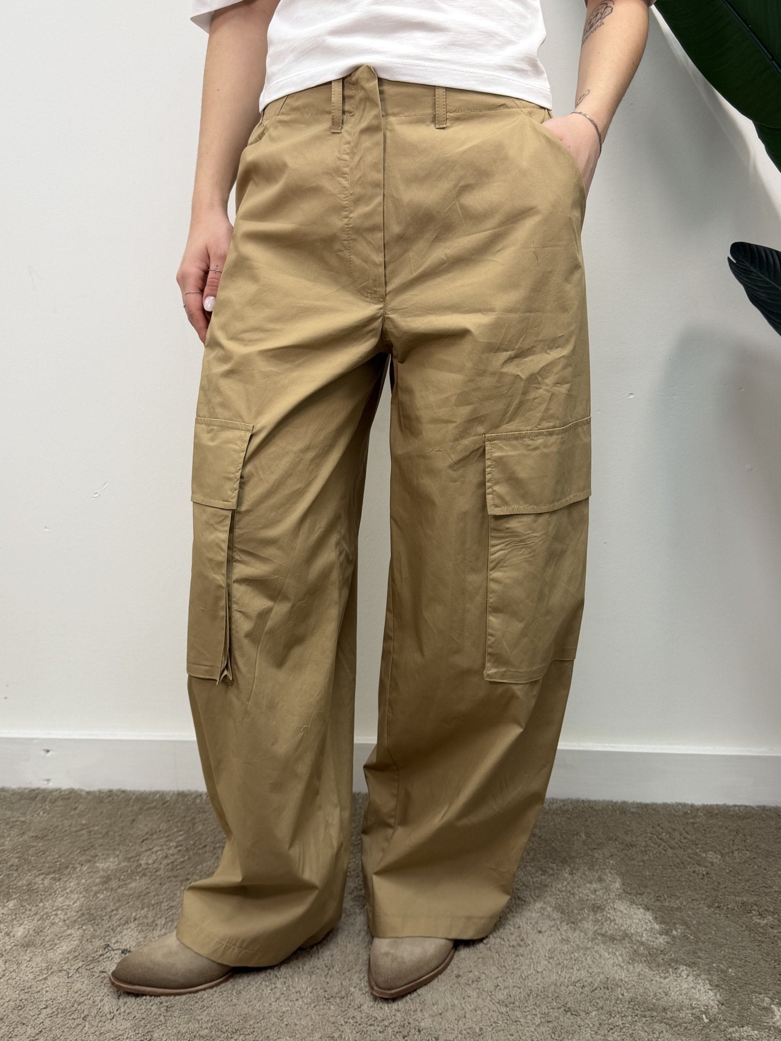 Pantalone cargo con pareo pizzo Susy Mix - GiuGiò | Shop online