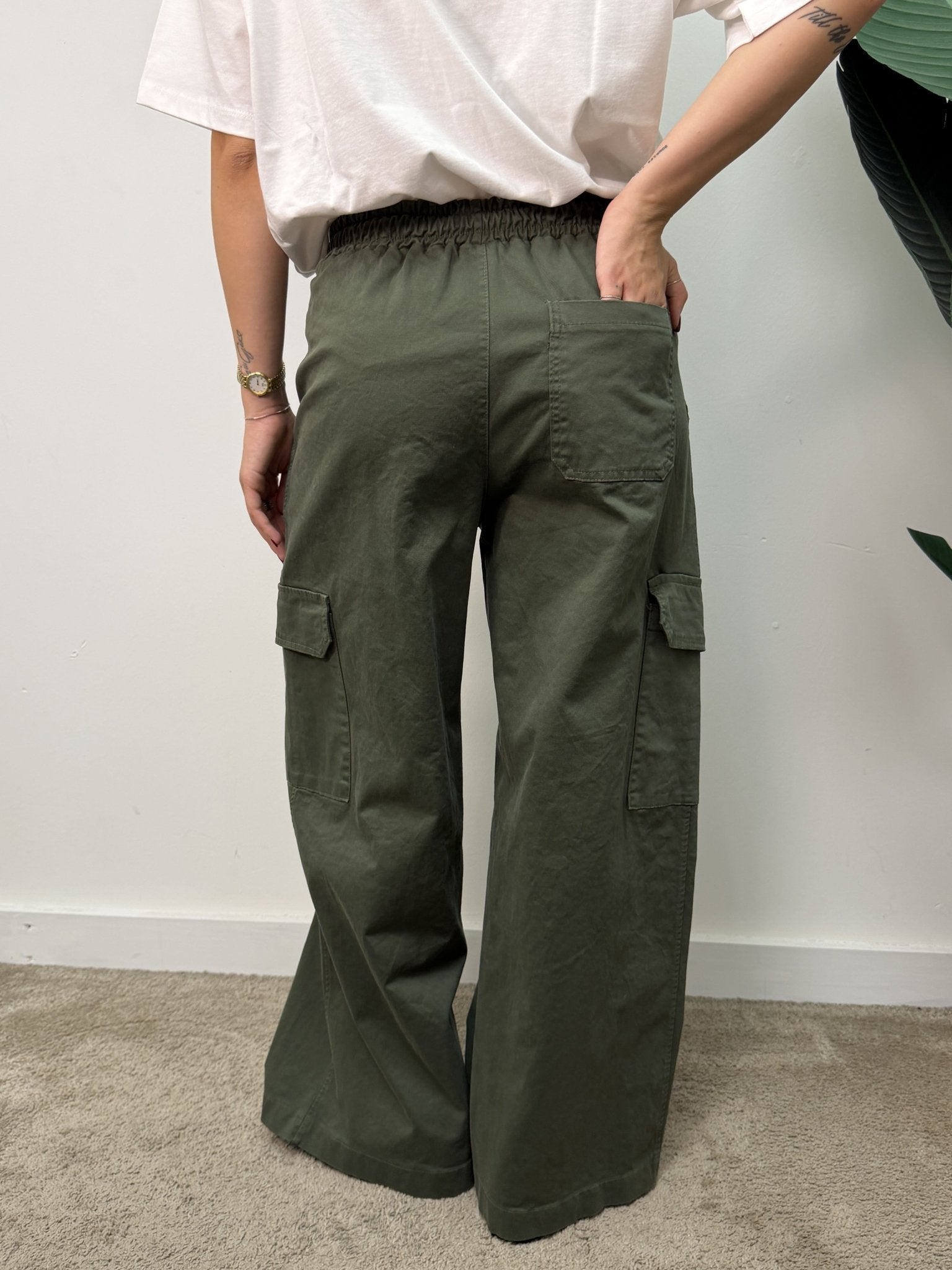 Pantalone cargo in cotone MyD - GiuGiò | Shop online