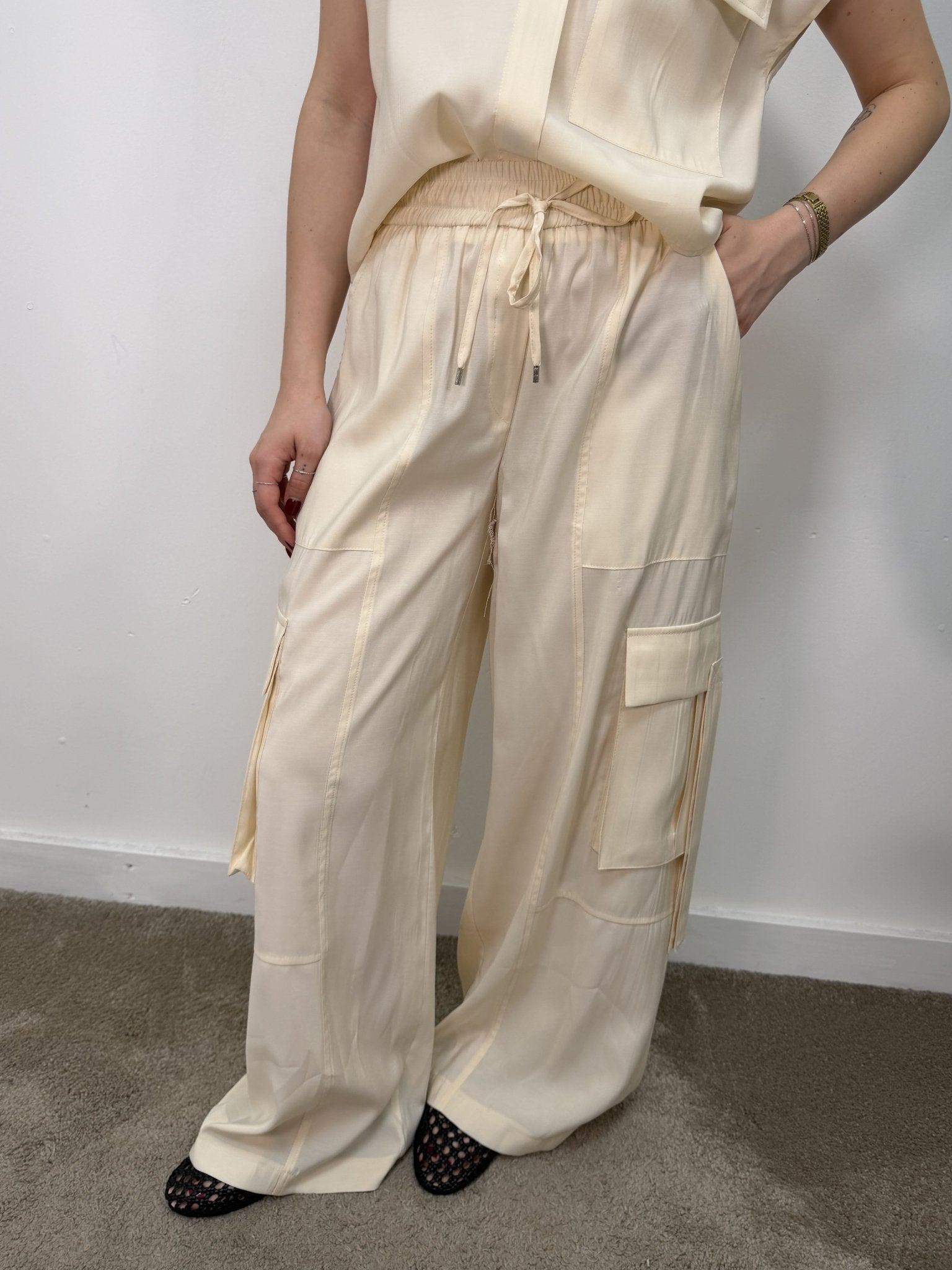Pantalone cargo in cupro Tensione In - GiuGiò | Shop online