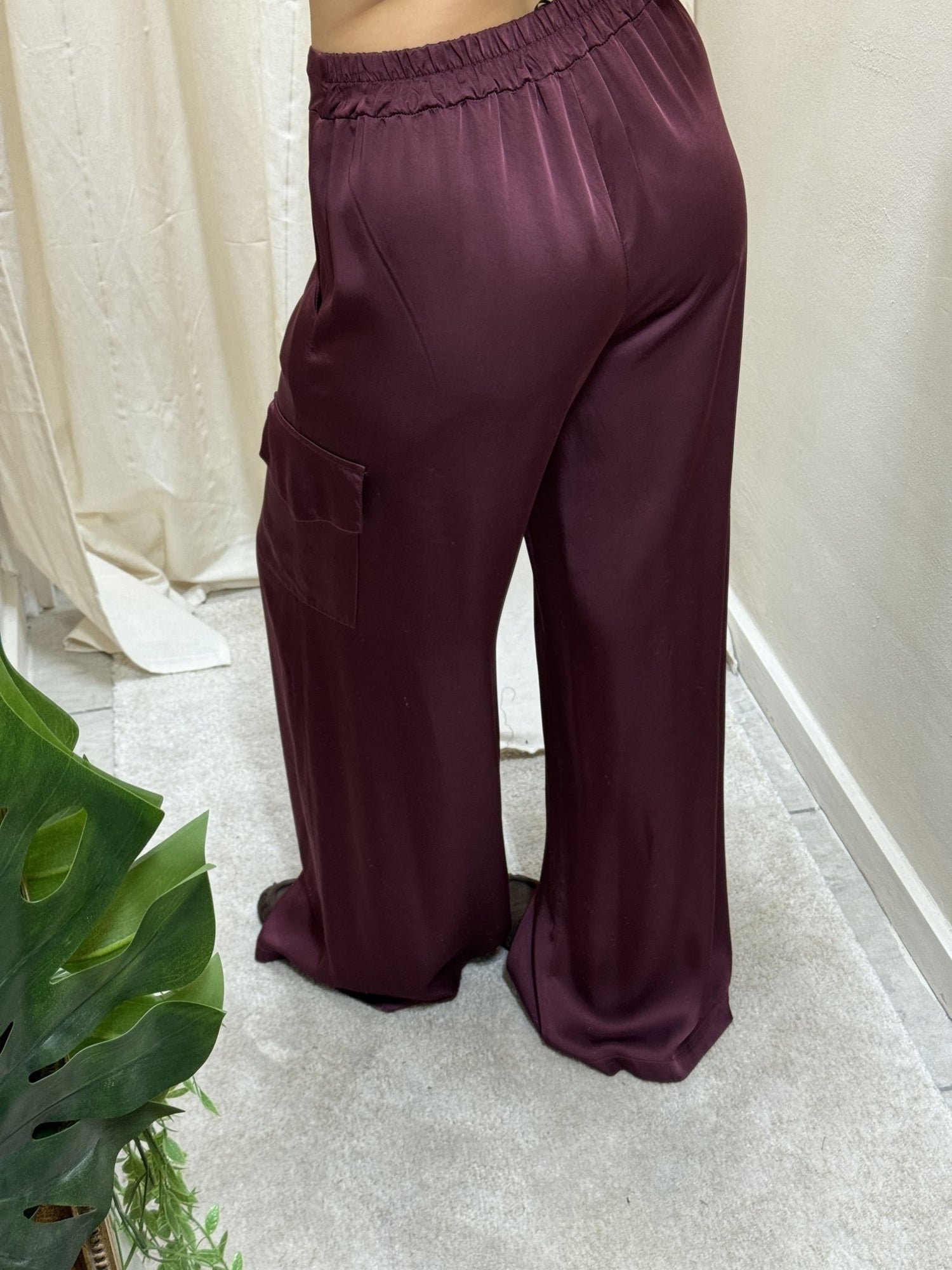 Pantalone cargo in raso MyD - GiuGiò | Shop online