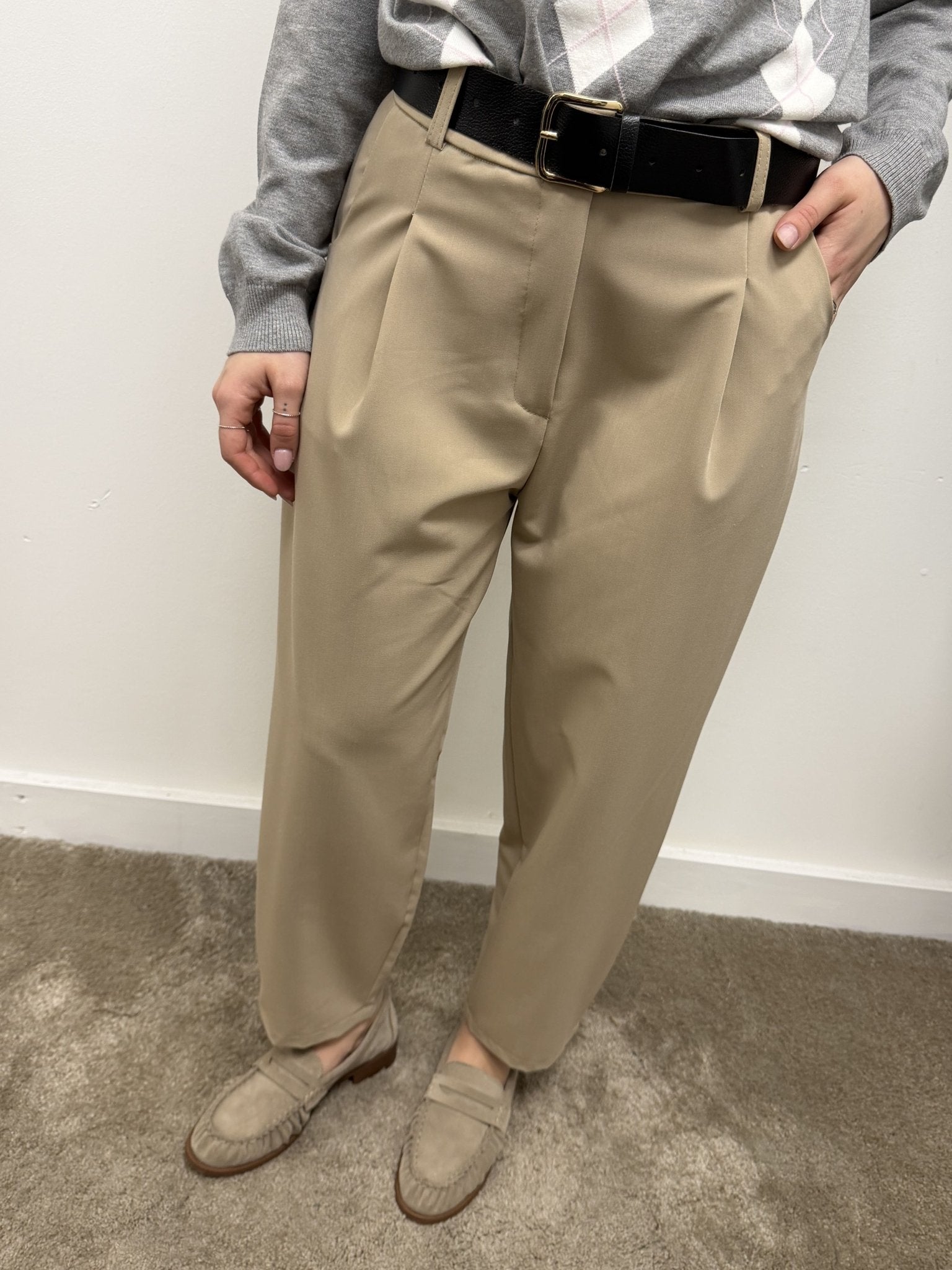 Pantalone carrot con pinces MyD - GiuGiò | Shop online