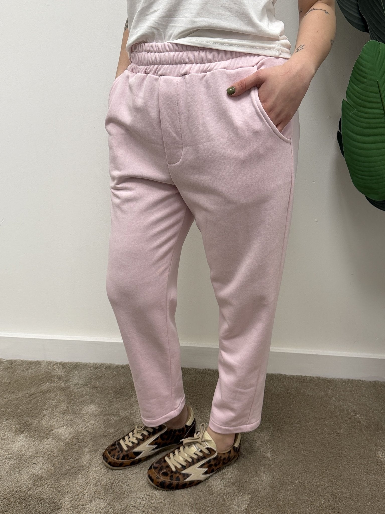 Pantalone carrot in felpa garzata MyD - GiuGiò | Shop online