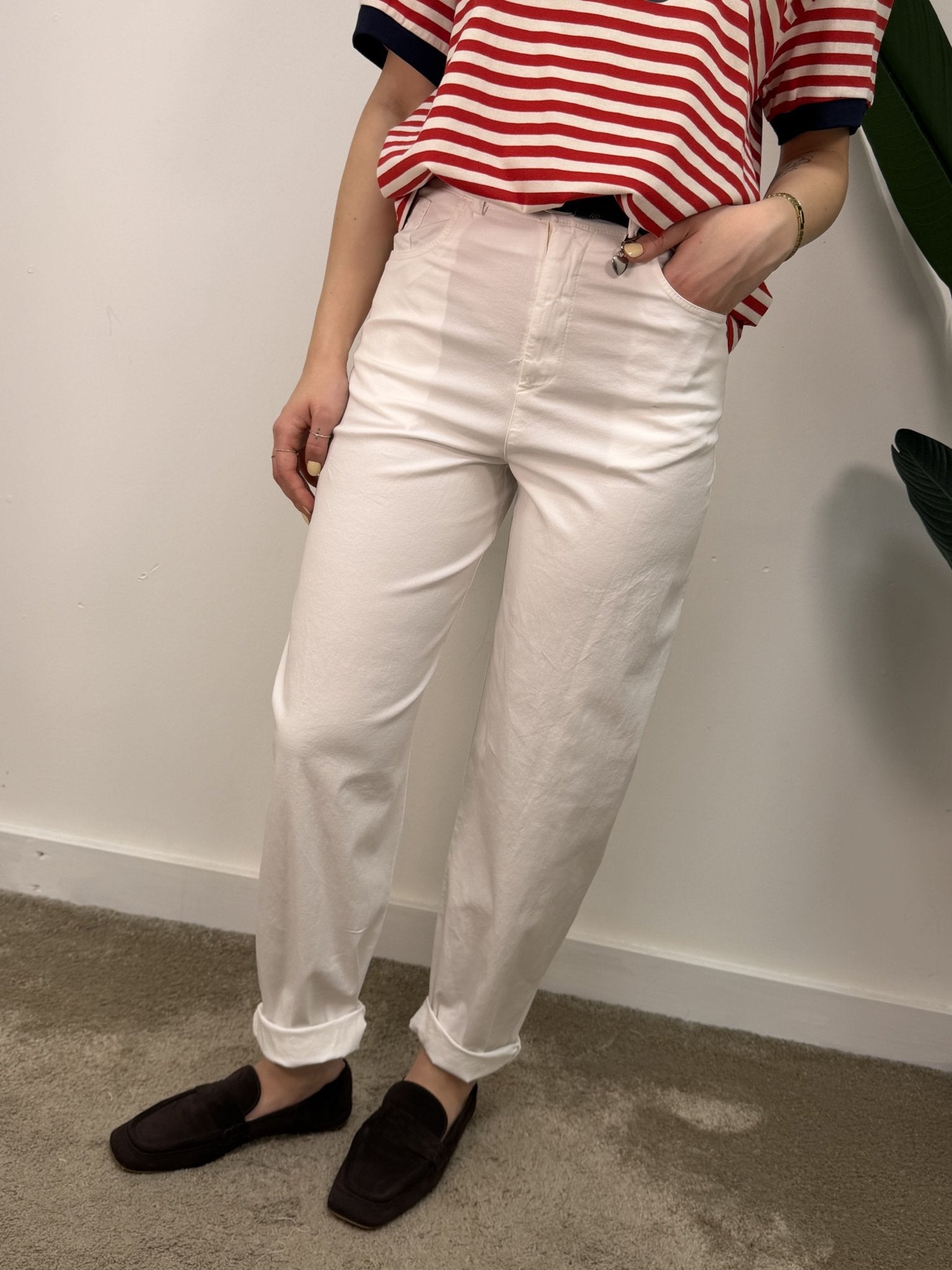 Pantalone cuoricino modello carrot Susy Mix - GiuGiò | Shop online