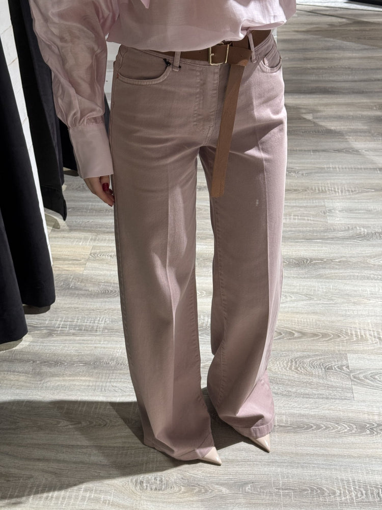 Pantalone denim gamba dritta con cintura Tensione In - GiuGiò | Shop online