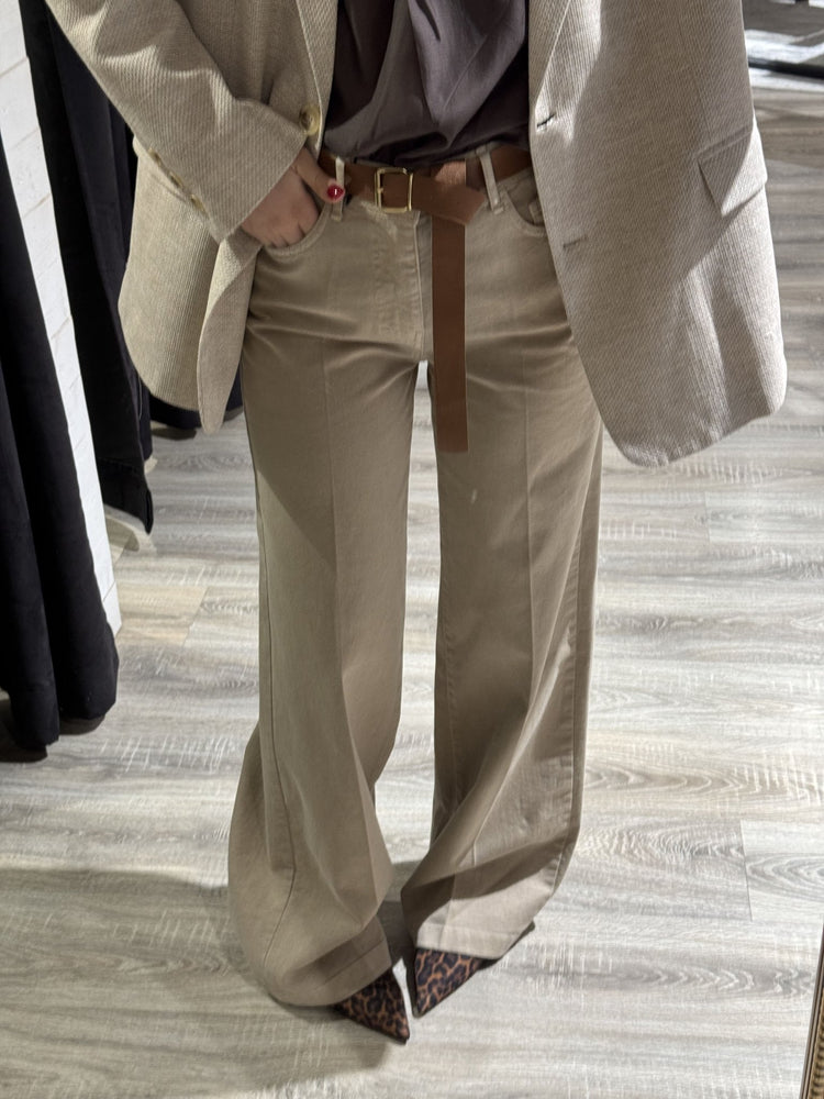 Pantalone denim gamba dritta con cintura Tensione In - GiuGiò | Shop online