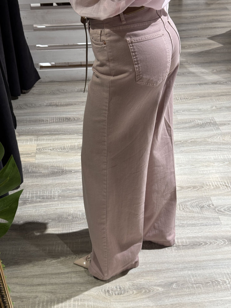 Pantalone denim gamba dritta con cintura Tensione In - GiuGiò | Shop online