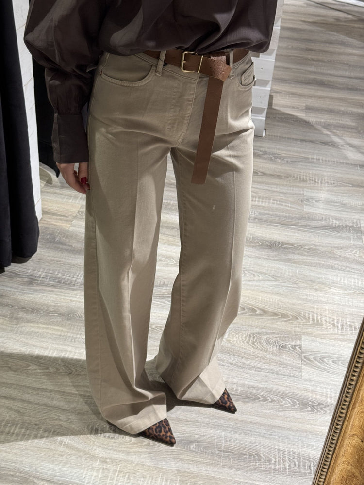 Pantalone denim gamba dritta con cintura Tensione In - GiuGiò | Shop online