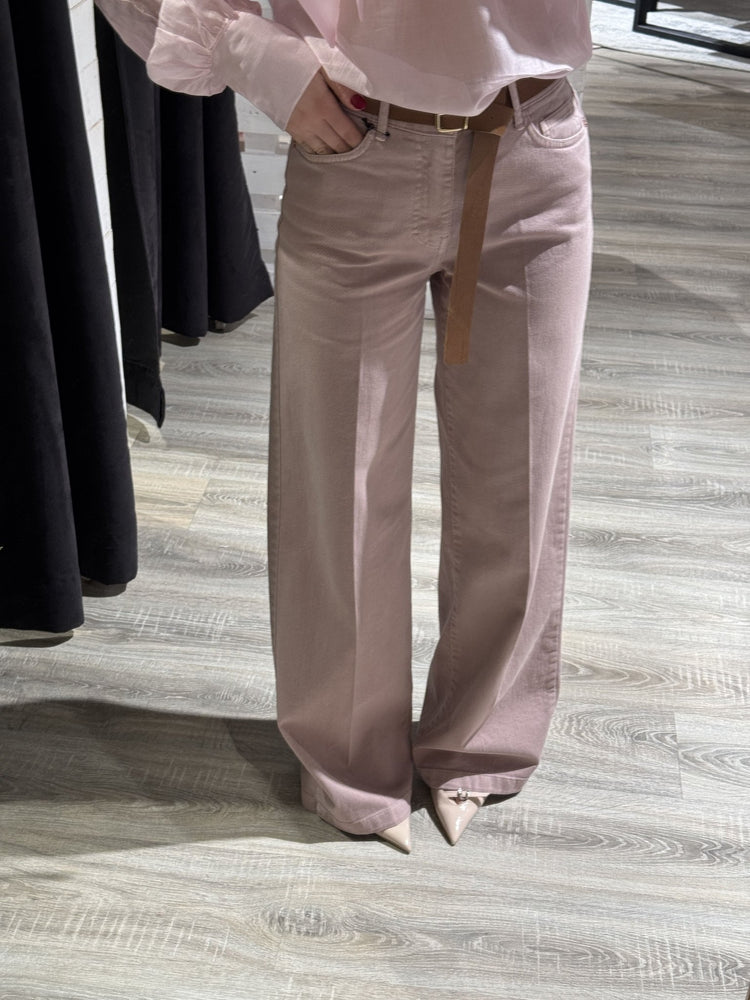 Pantalone denim gamba dritta con cintura Tensione In - GiuGiò | Shop online