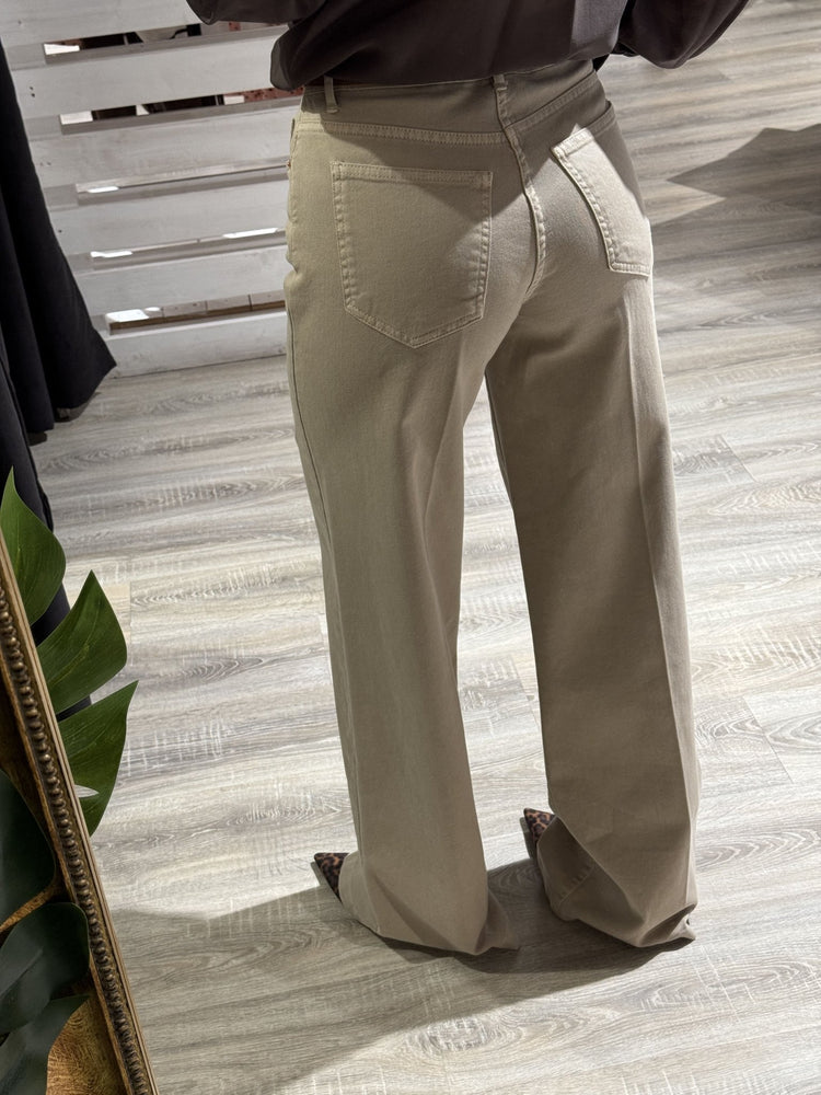 Pantalone denim gamba dritta con cintura Tensione In - GiuGiò | Shop online