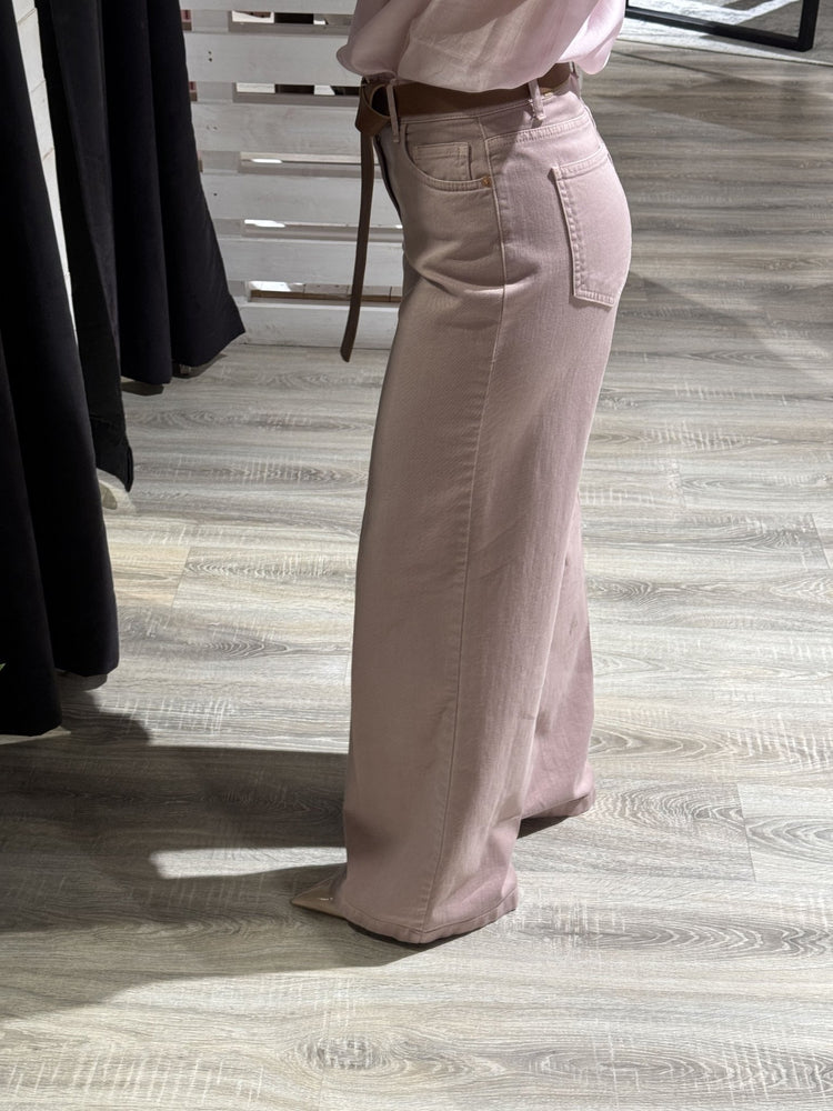Pantalone denim gamba dritta con cintura Tensione In - GiuGiò | Shop online