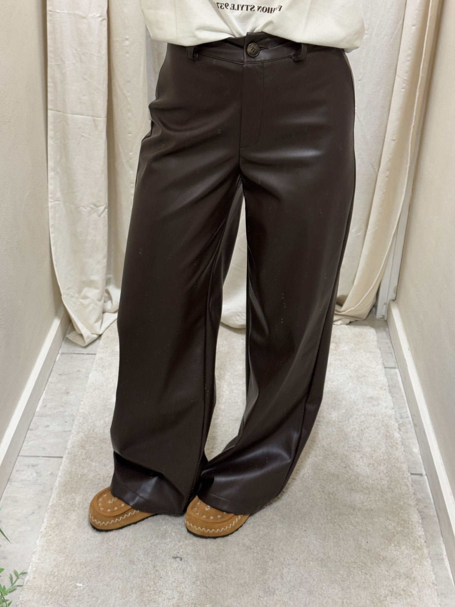 Pantalone dritto in ecopelle HaveOne - GiuGiò | Shop online
