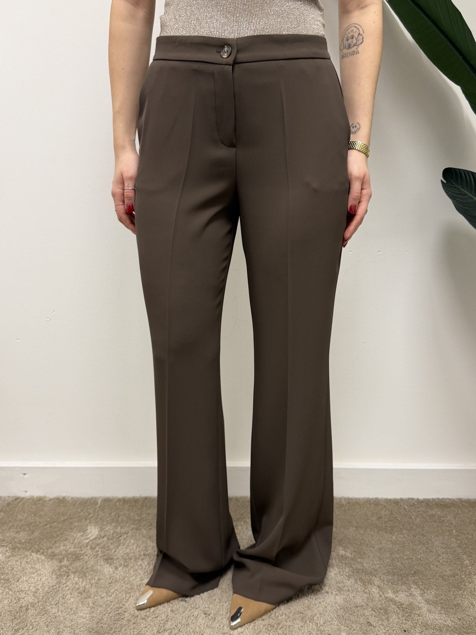 Pantalone fluido gamba dritta MyD - GiuGiò | Shop online
