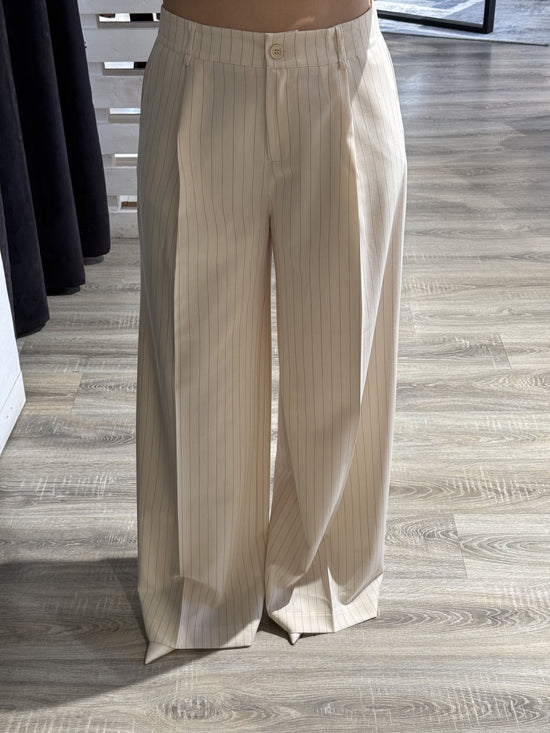 Pantalone fluido gessato con pinces Please - GiuGiò | Shop online
