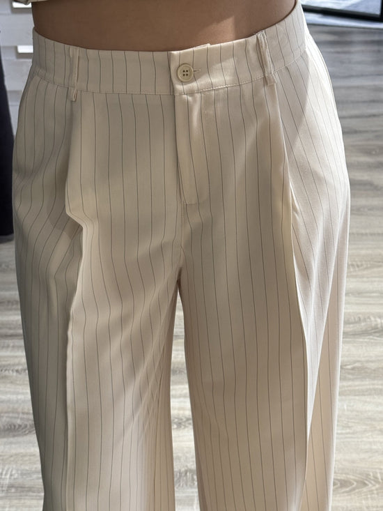 Pantalone fluido gessato con pinces Please - GiuGiò | Shop online