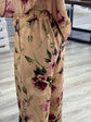 Pantalone fluido stampa floreale con pinces Dixie - GiuGiò | Shop online