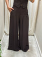 Pantalone gamba ampia doppia pinces Imperial - GiuGiò | Shop online