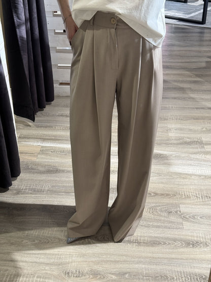 Pantalone gamba ampia doppia pinces Susy Mix - GiuGiò | Shop online