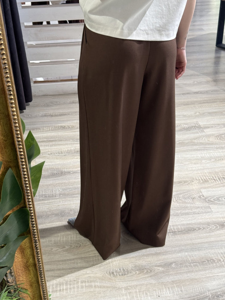 Pantalone gamba ampia doppia pinces Susy Mix - GiuGiò | Shop online