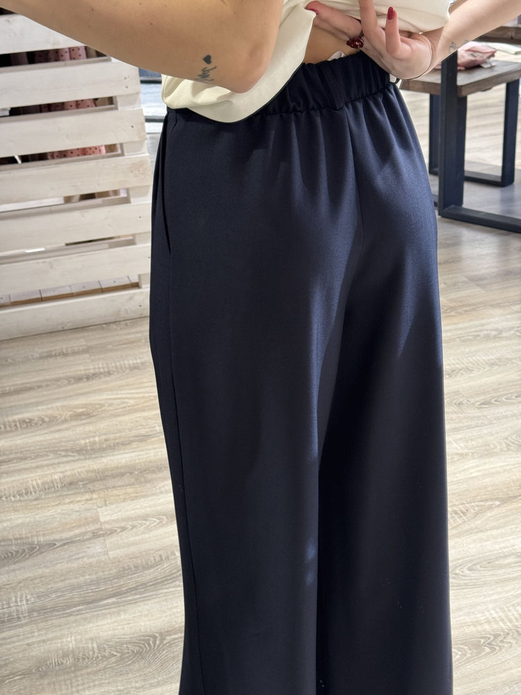 Pantalone gamba ampia doppia pinces Susy Mix - GiuGiò | Shop online