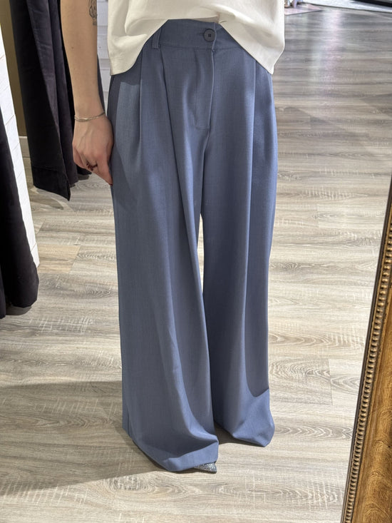 Pantalone gamba ampia doppia pinces Susy Mix - GiuGiò | Shop online